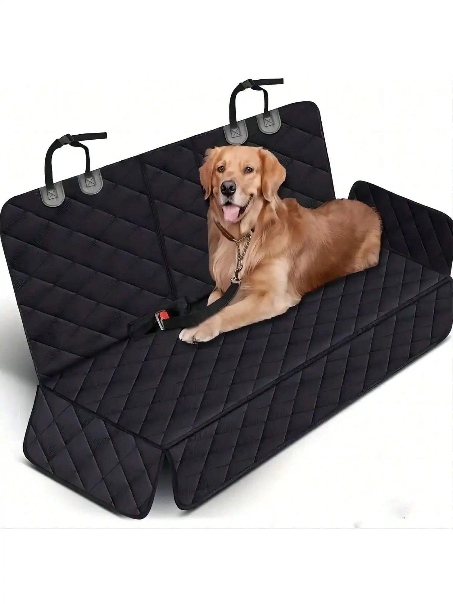 La funda impermeable de felpa para asiento de coche de perro con acceso al reposabrazos