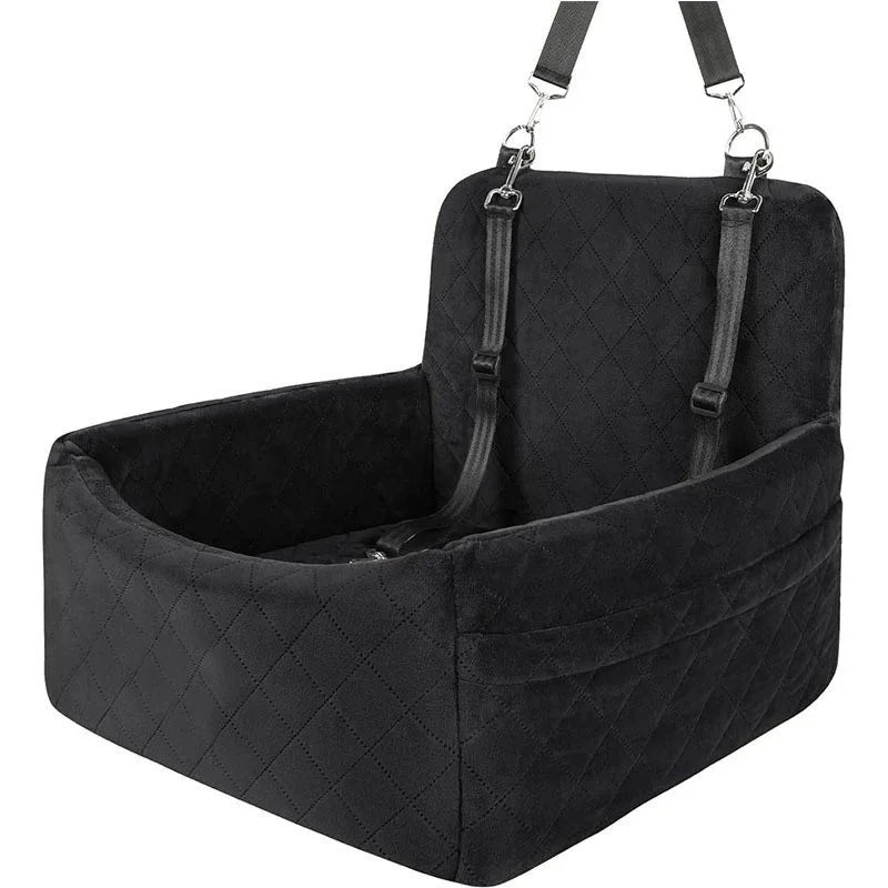 La cama de viaje lavable de piel para mascotas para el coche