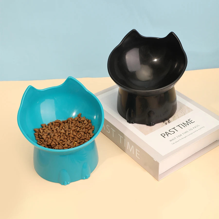 El cuenco elevado antitropie para gatos Fur