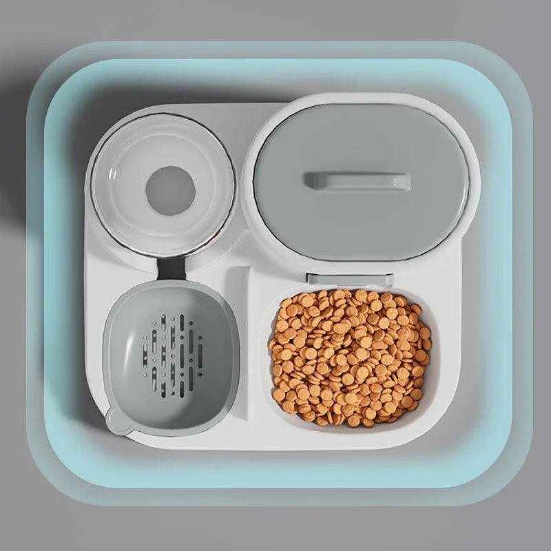 El cuenco 2 en 1 para comida y agua de mascotas Fur
