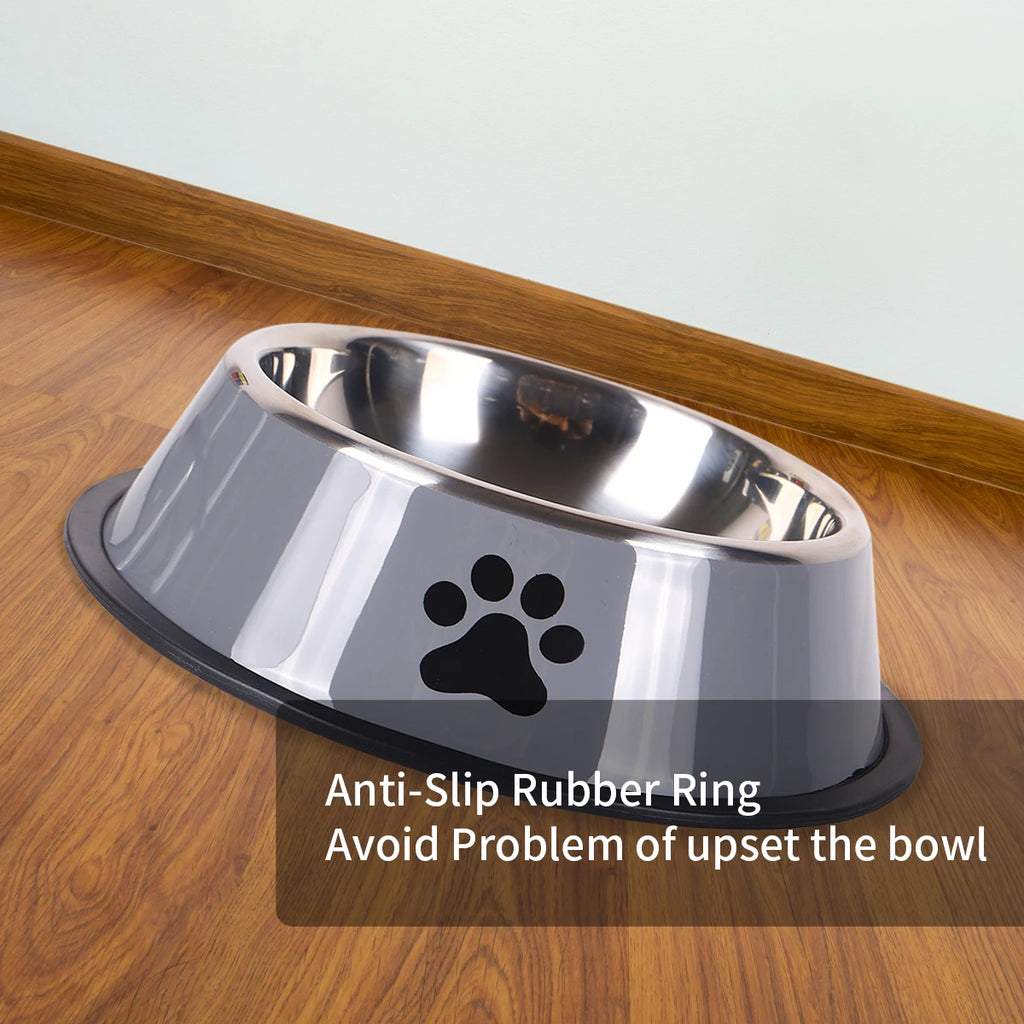 El cuenco de acero inoxidable Fur para mascotas