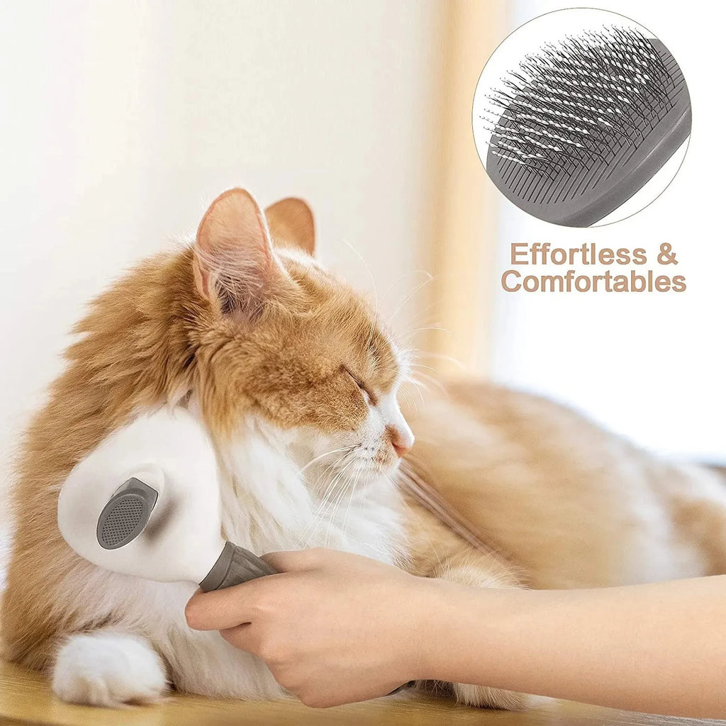 The Fur Self-Cleaning Pet Grooming Brush
