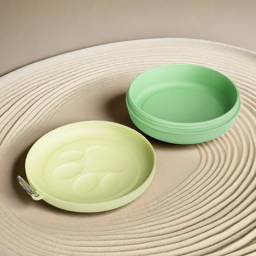 The Fur 2-in-1 Travel Pet Bowl with Treat Storage
