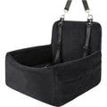 La cama de viaje lavable de piel para mascotas para el coche