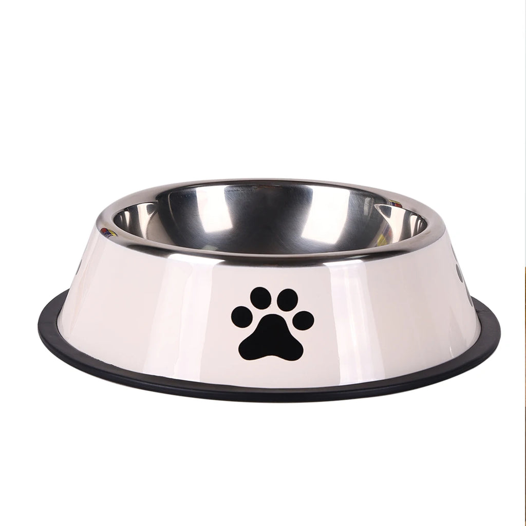 El cuenco de acero inoxidable Fur para mascotas