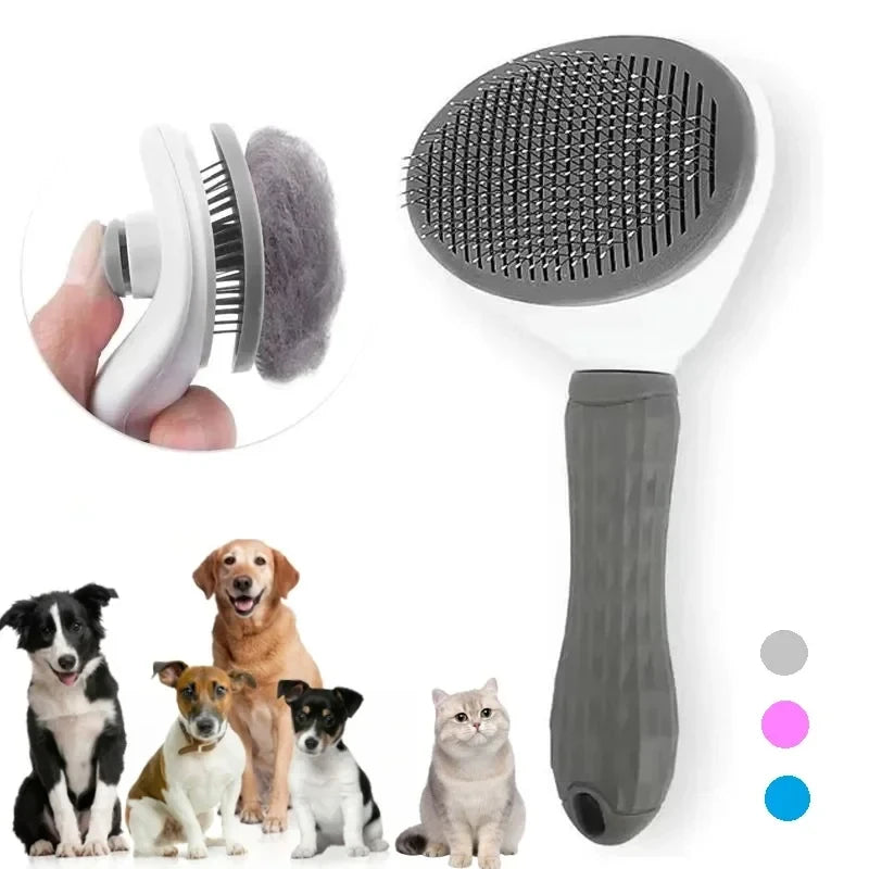 The Fur Self-Cleaning Pet Grooming Brush