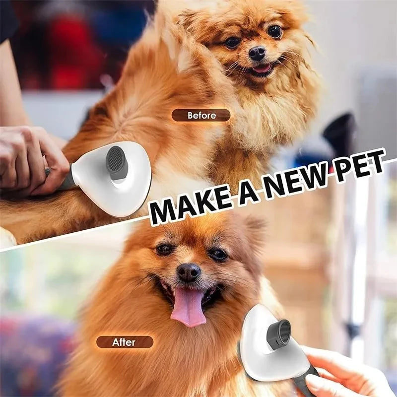 The Fur Self-Cleaning Pet Grooming Brush